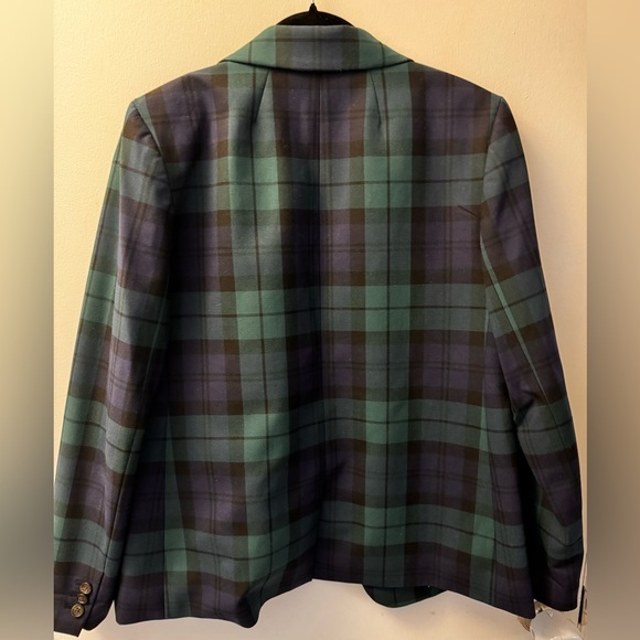 J. Crew Black Watch plaid one-button blazer - 6 - Picture 4 of 7